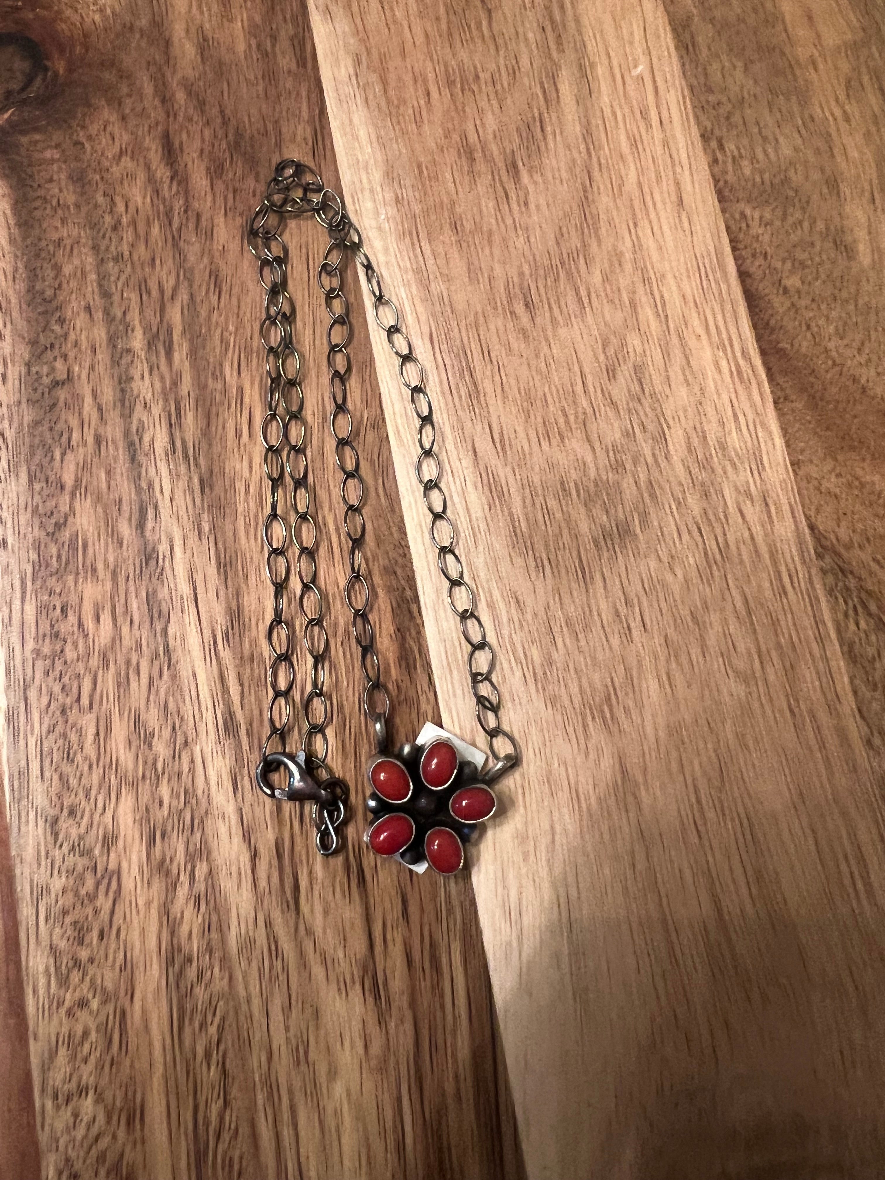 Coral Cluster Necklace