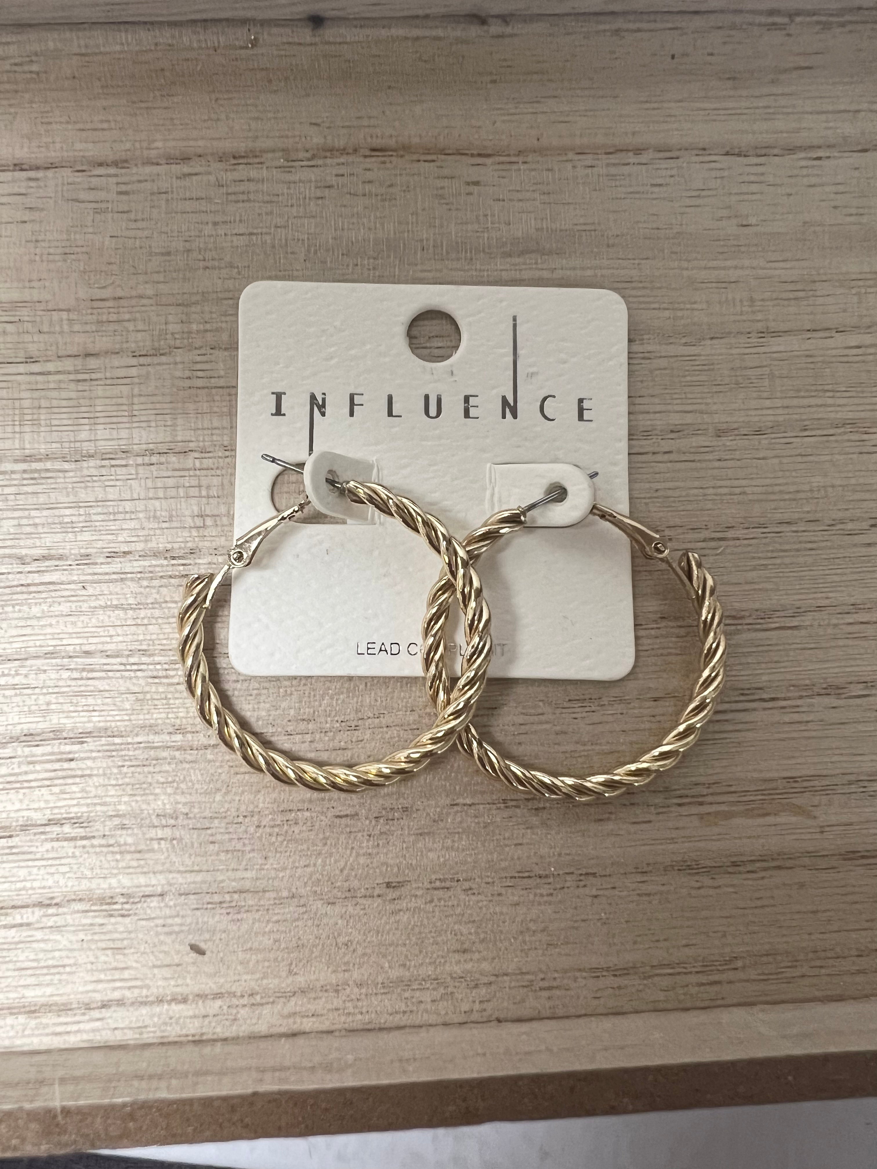 Gold Rope Hoops (thinner)
