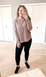Dusty Pink Pullover Sweatshirt